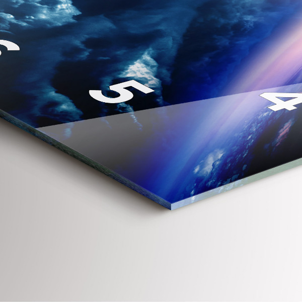 Wanduhr quadratisch Große Galaxie