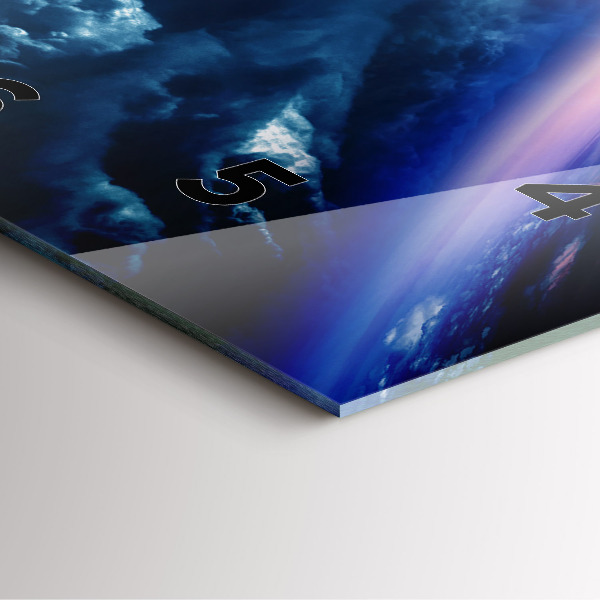 Wanduhr quadratisch Große Galaxie