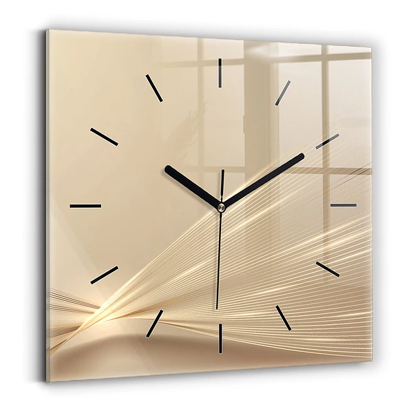 Wanduhr quadratisch mit motiv Abstraktes Licht