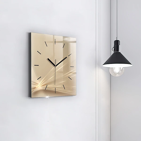 Wanduhr quadratisch mit motiv Abstraktes Licht