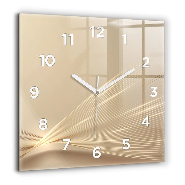 Wanduhr quadratisch mit motiv Abstraktes Licht