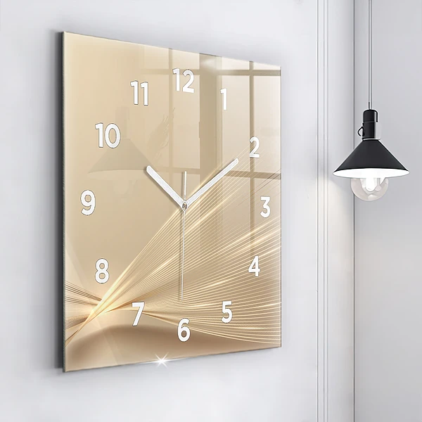 Wanduhr quadratisch mit motiv Abstraktes Licht