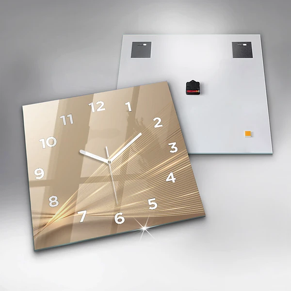 Wanduhr quadratisch mit motiv Abstraktes Licht