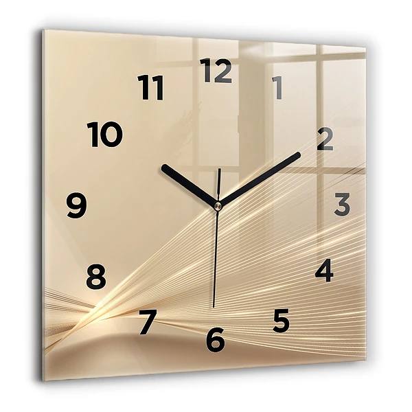 Wanduhr quadratisch mit motiv Abstraktes Licht
