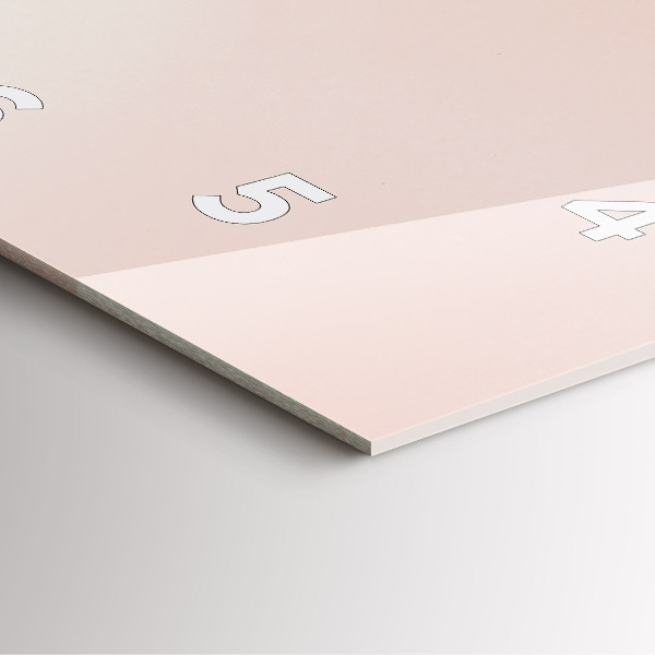 Wanduhr quadratisch mit motiv Goldene tropische Blätter