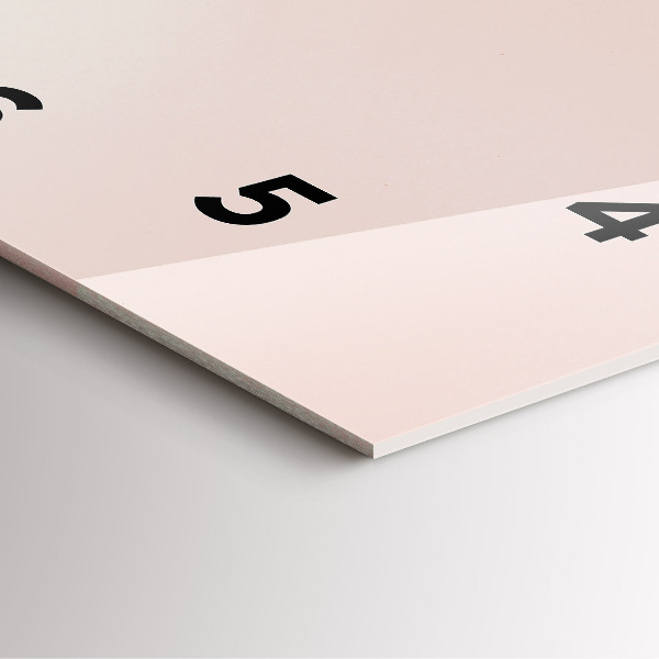 Wanduhr quadratisch mit motiv Goldene tropische Blätter