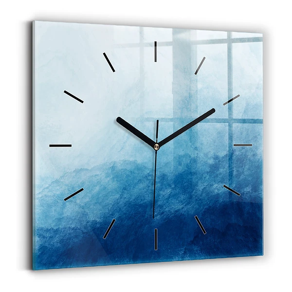 Wanduhr modern quadratisch Wasser abstrakt