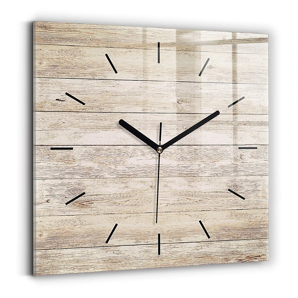 Wanduhr quadratisch Holztafeln