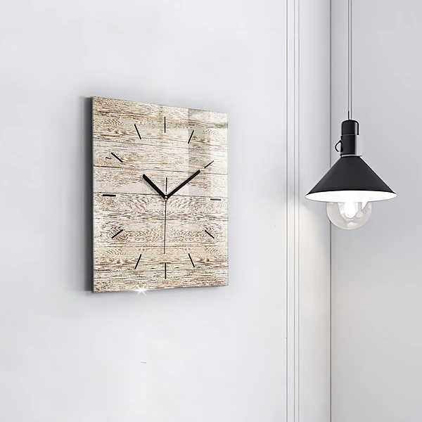 Wanduhr quadratisch Holztafeln