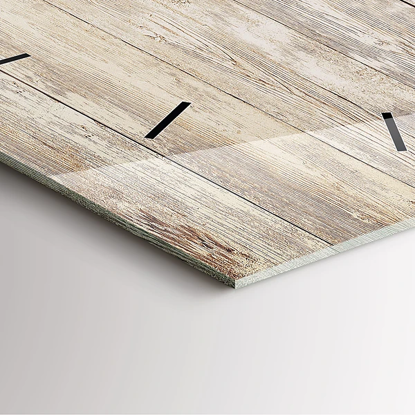 Wanduhr quadratisch Holztafeln