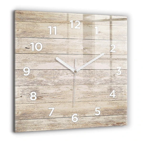 Wanduhr quadratisch Holztafeln