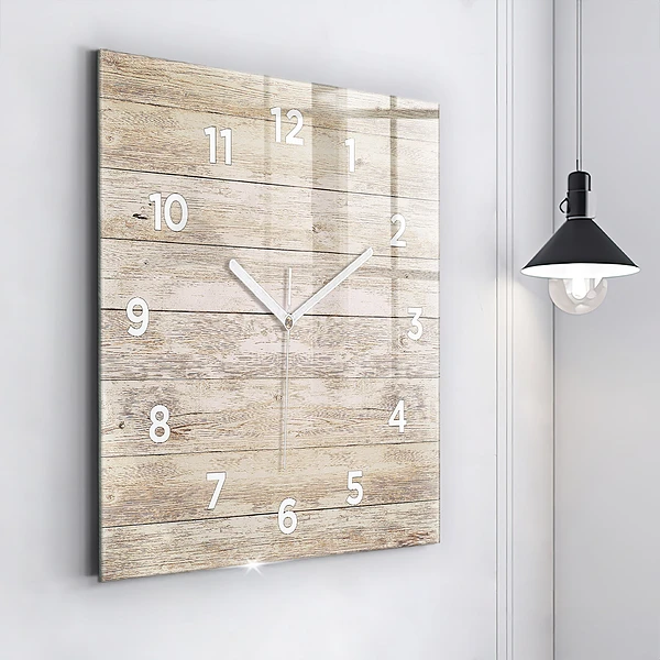 Wanduhr quadratisch Holztafeln