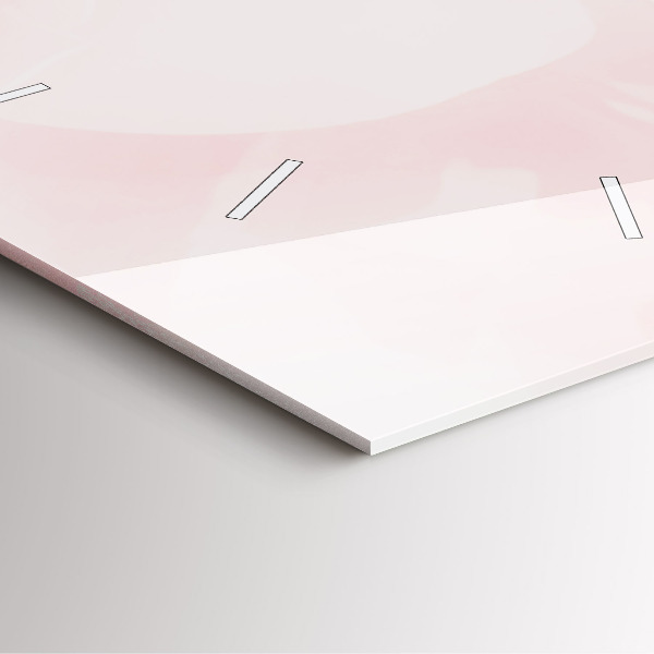 Wanduhr quadratisch mit motiv Blühende Rosen