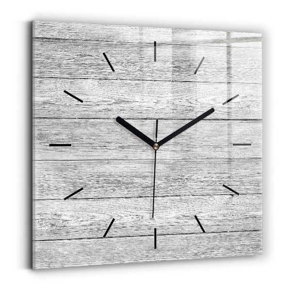 Wanduhr modern quadratisch Holztafeln