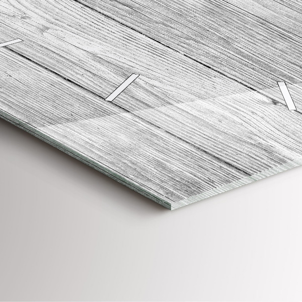 Wanduhr modern quadratisch Holztafeln