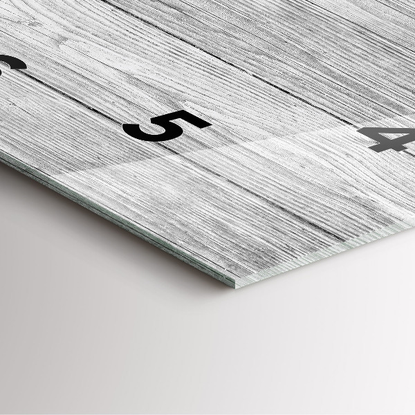 Wanduhr modern quadratisch Holztafeln