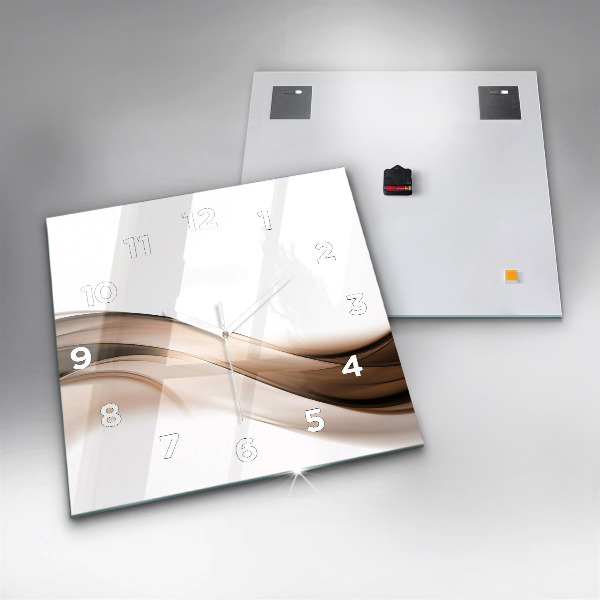 Wanduhr quadratisch Abstrakte Linie