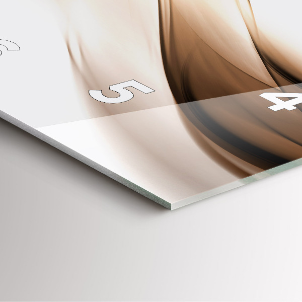 Wanduhr quadratisch Abstrakte Linie