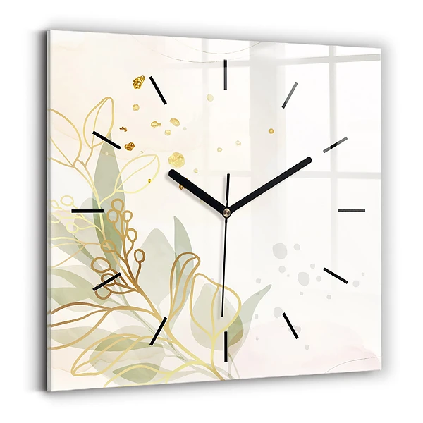 Wanduhr modern quadratisch Pastell abstrakt