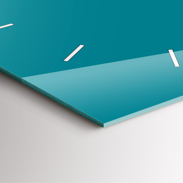 Wanduhr quadratisch Farbe marineblau