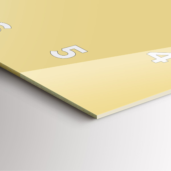 Wanduhr quadratisch mit motiv Farbe cremefarben