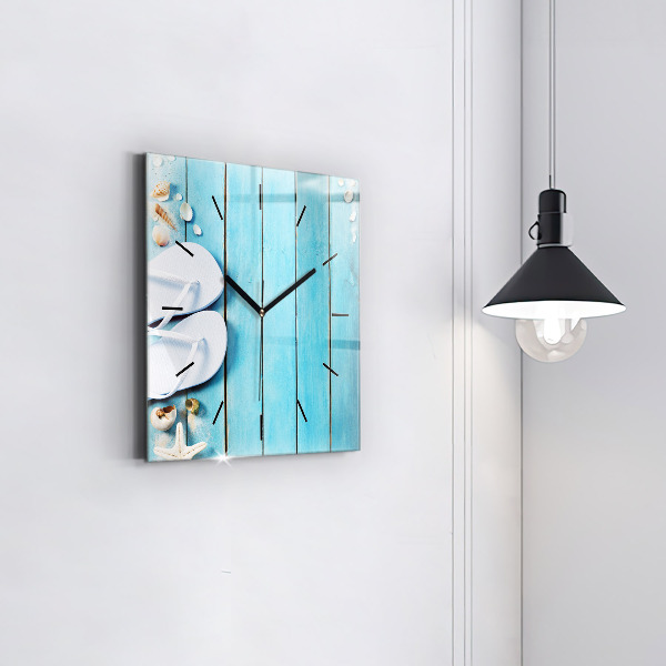 Wanduhr modern quadratisch Ferien-Accessoires