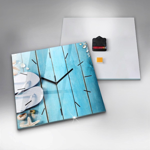 Wanduhr modern quadratisch Ferien-Accessoires