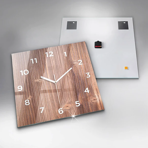 Wanduhr quadratisch Paprika