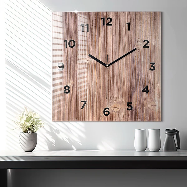 Wanduhr quadratisch Paprika