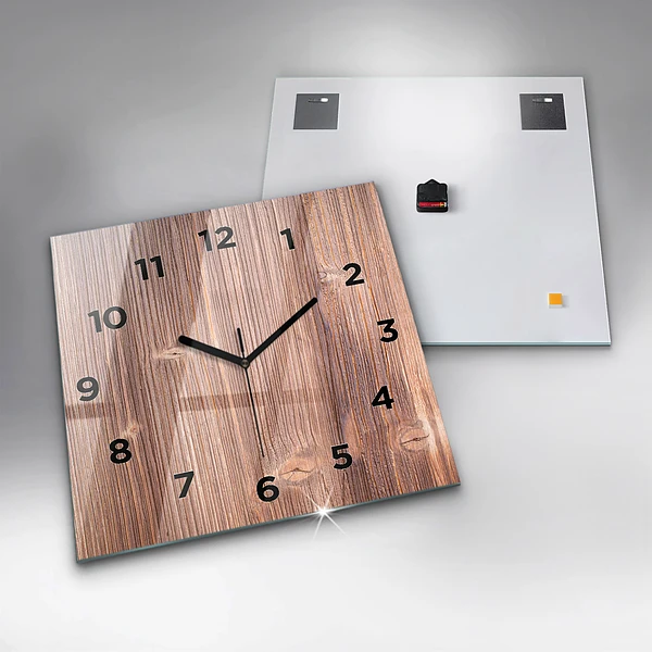 Wanduhr quadratisch Paprika
