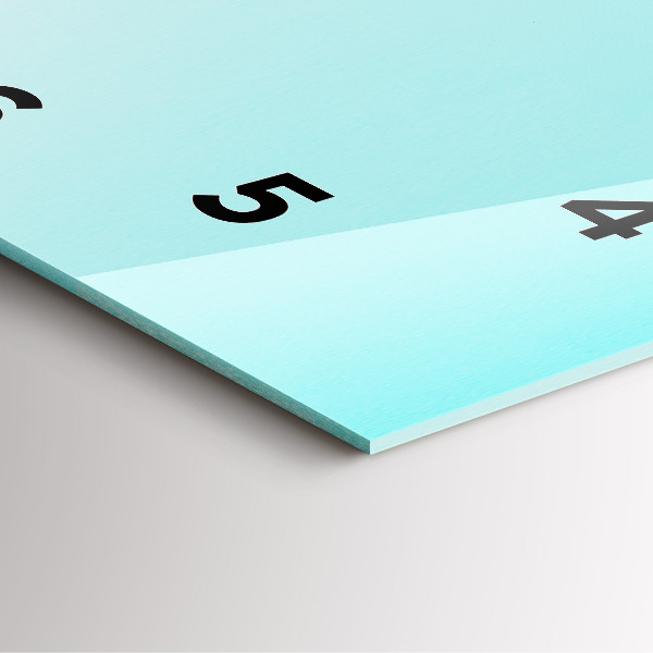 Wanduhr quadratisch Grüne Palmen