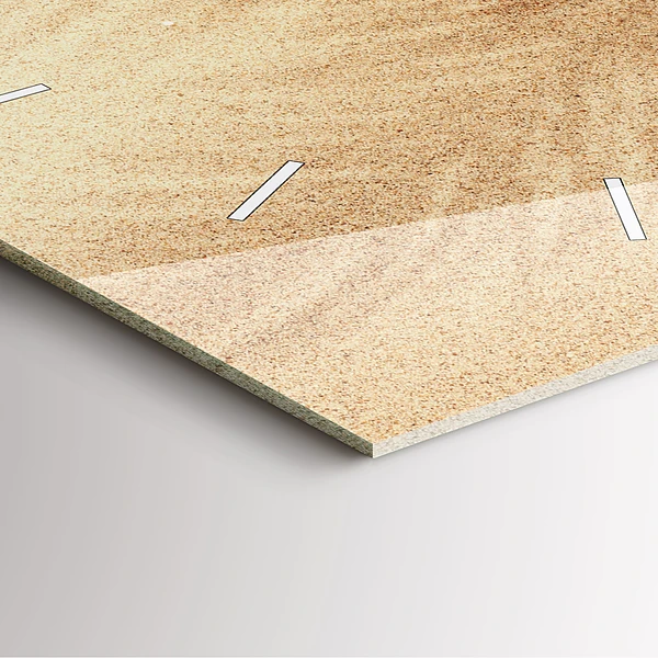 Wanduhr quadratisch mit motiv Abstraktion von Gold