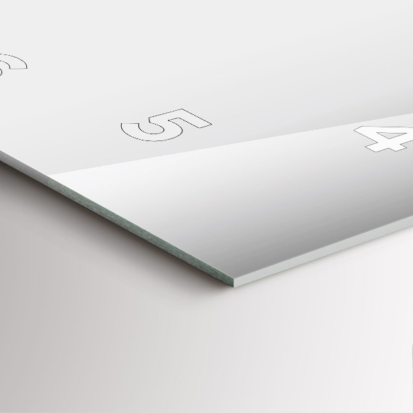 Wanduhr quadratisch Silberne Abstraktion