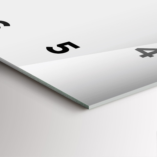 Wanduhr quadratisch Silberne Abstraktion