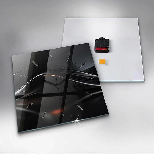 Wanduhr modern quadratisch Abstrakt