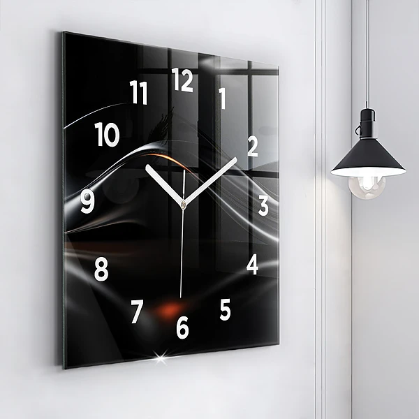 Wanduhr modern quadratisch Abstrakt