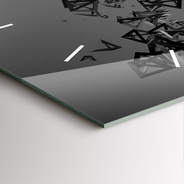 Wanduhr quadratisch Abstraktion