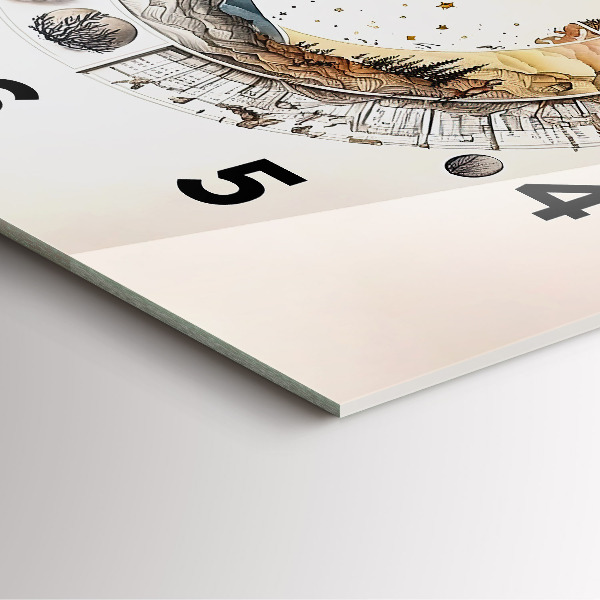 Wanduhr quadratisch Uhr Astronomie