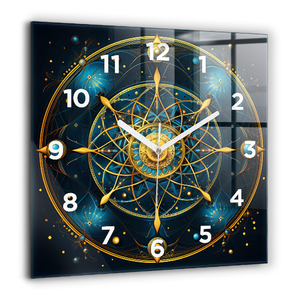 Wanduhr quadratisch Horoskop-Uhr