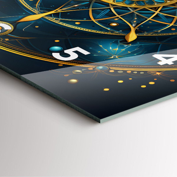 Wanduhr quadratisch Horoskop-Uhr