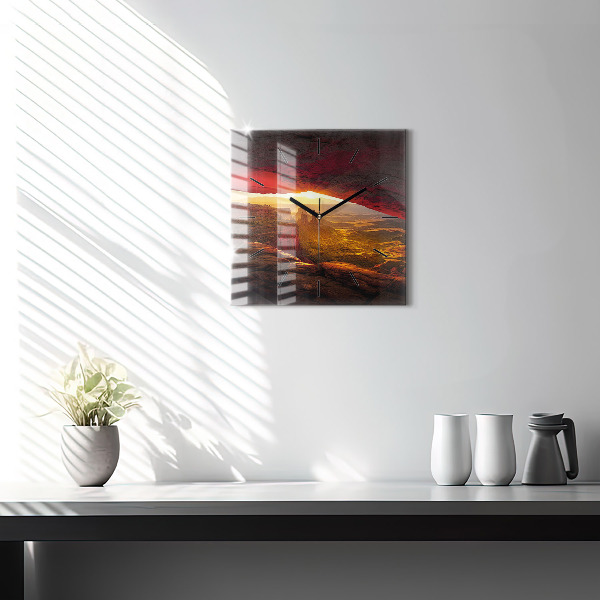 Wanduhr modern quadratisch Grand Canyon Arizona