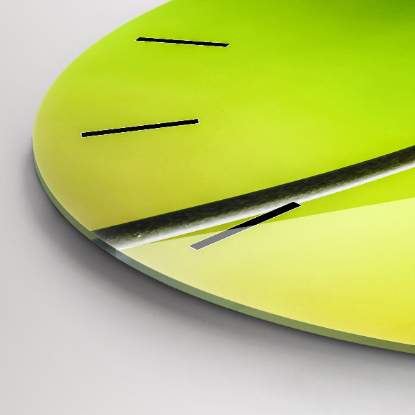 Wanduhr rund mit motiv Blaue Blumen