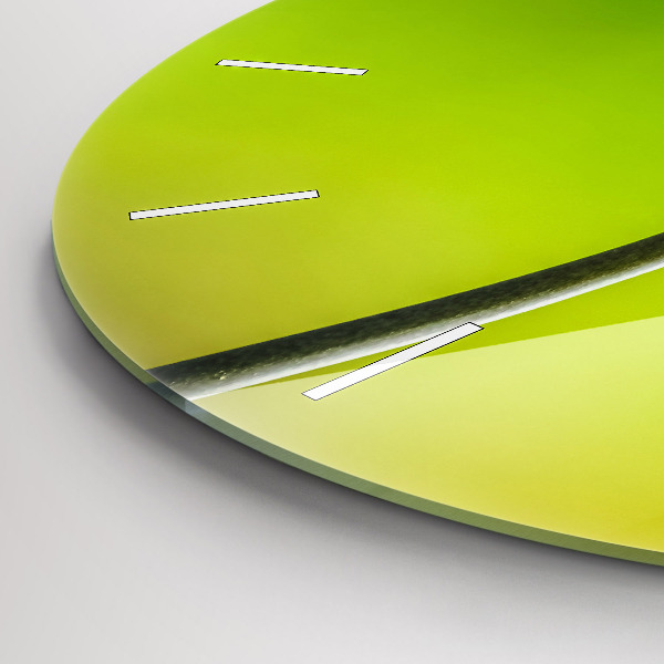 Wanduhr rund mit motiv Blaue Blumen