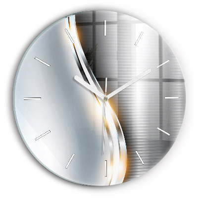 Wanduhr rund Metall-Abstraktion