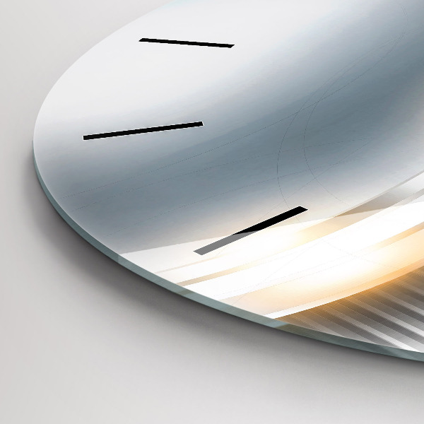 Wanduhr rund Metall-Abstraktion