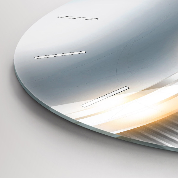 Wanduhr rund Metall-Abstraktion