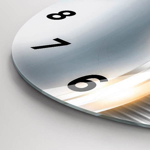 Wanduhr rund Metall-Abstraktion