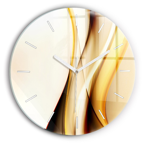 Wanduhr rund mit motiv Abstrakte Welle