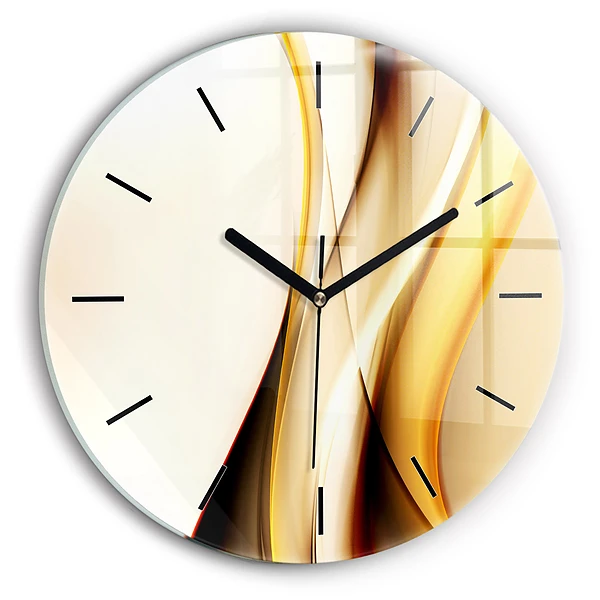 Wanduhr rund mit motiv Abstrakte Welle