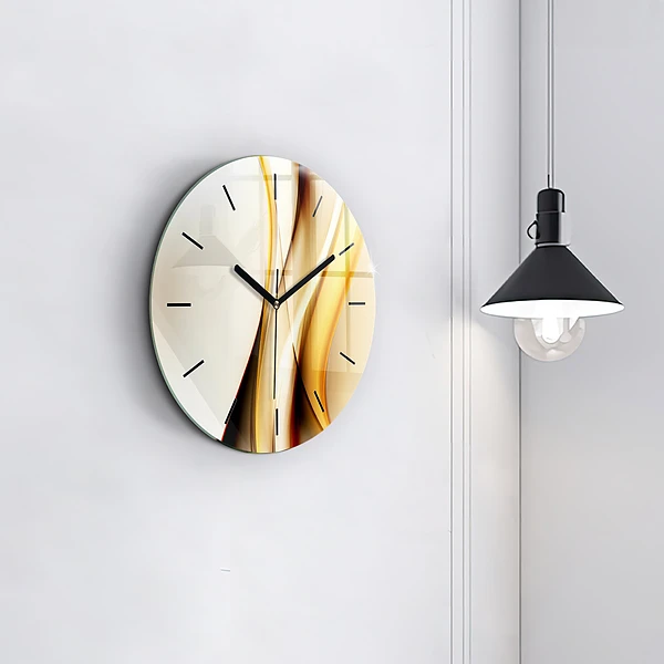 Wanduhr rund mit motiv Abstrakte Welle